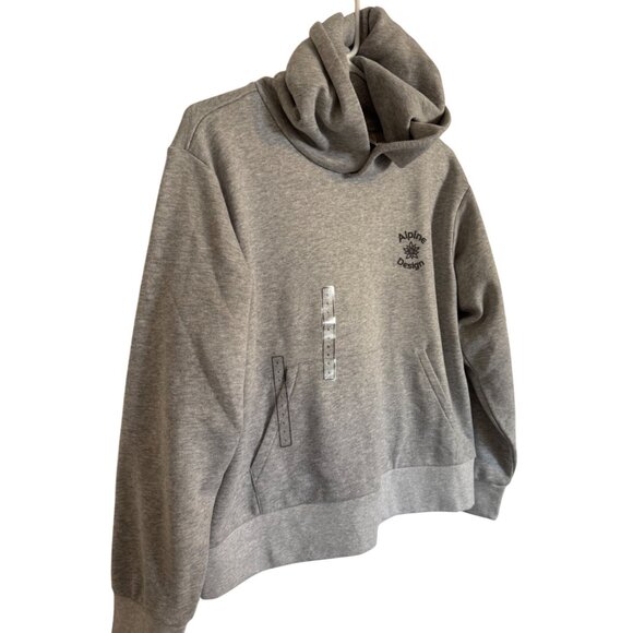 Alpine Design Hike Hoodie Size Large Gray Heather NWT $58 Pockets Logo - Picture 7 of 7